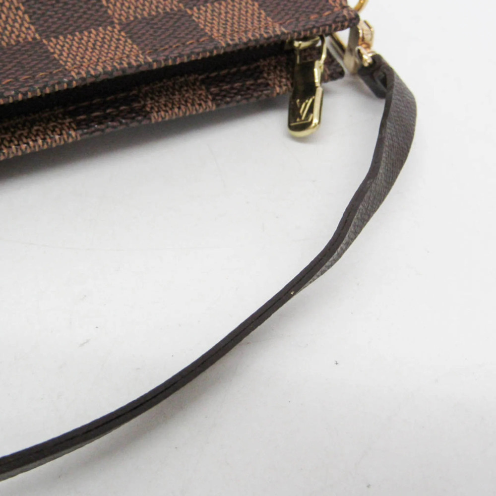 Louis Vuitton Damier Makeup Pouch N51982 Women's Handbag,Pouch Brown - Picture 8 of 12